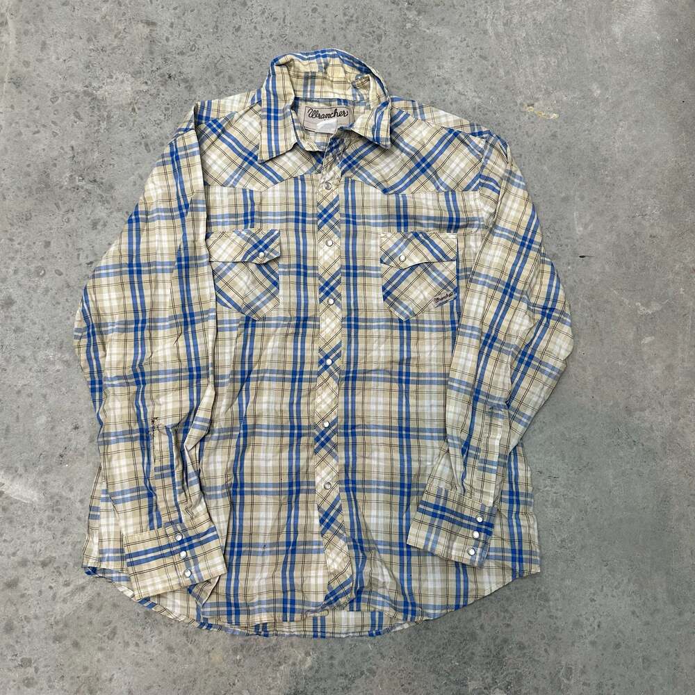 Vintage Wrangler Western Pearl Snap Shirt - XL